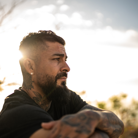 Man gazing into distance