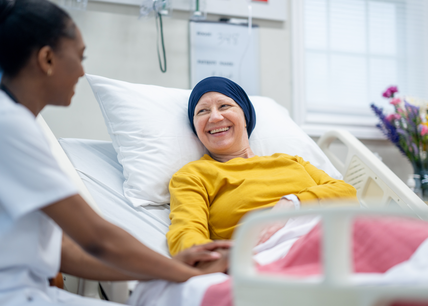 Female breast cancer patient pre-operation