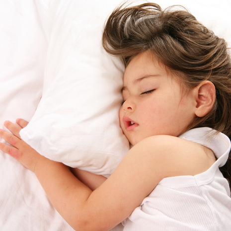 young girl sleeping