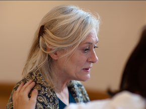 older woman quiet and confused