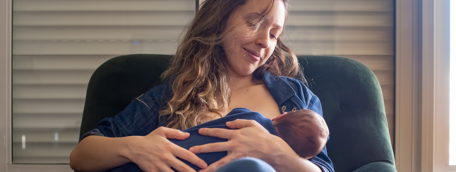 Mother with baby.