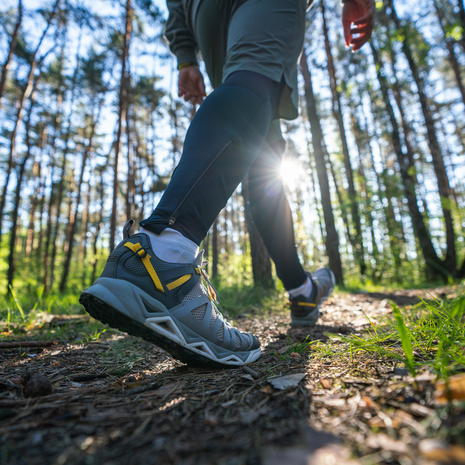 walking in the woods