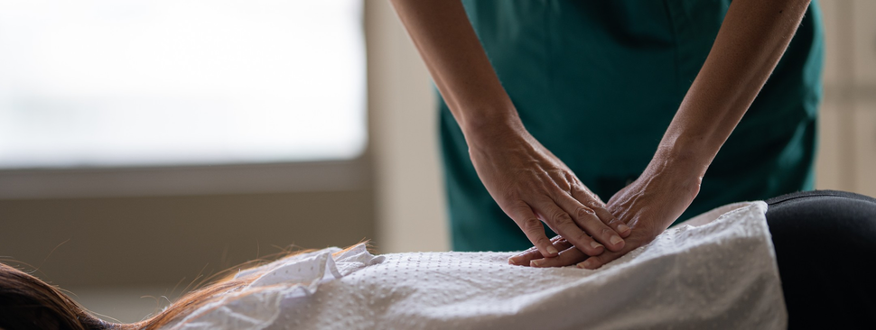 A person getting a massage