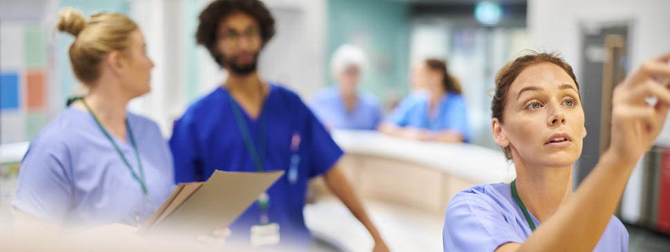 Updating ward notes in nursing station