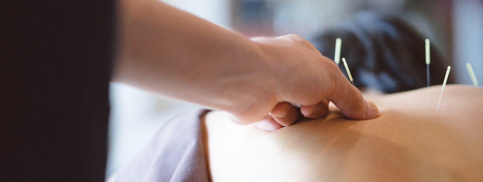 A person gets a massage