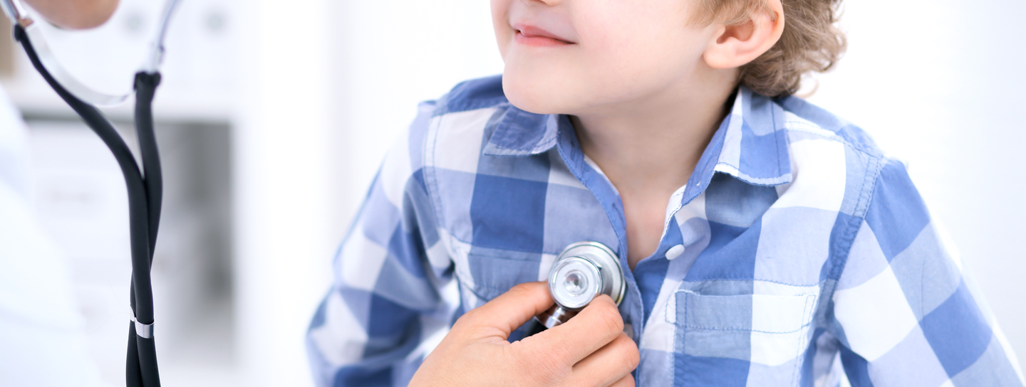 Boy getting his heart checked