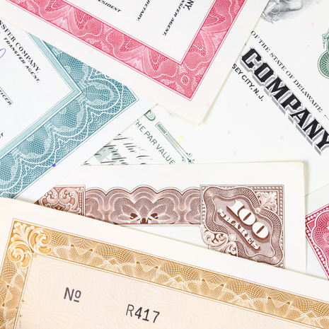 stock certificates