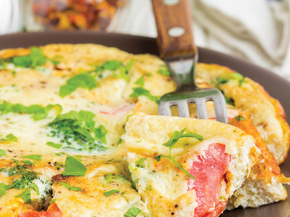 Close up of tortilla
