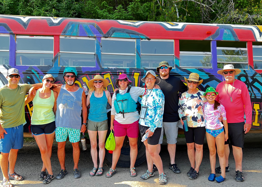 St. Luke's brain tumor support group go on a rafting trip
