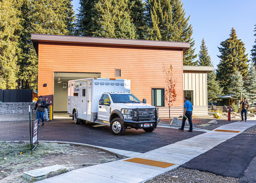 St. Luke's McCall ambulance shelter.