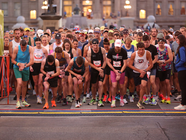 Runners starting the FitOne half marathon race.