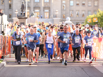 Group of running just getting started with FitOne race