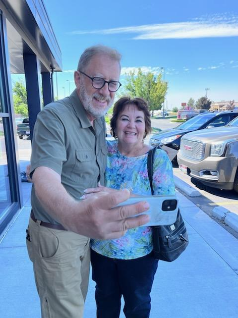  Reuben and Sharon smiling for the camera