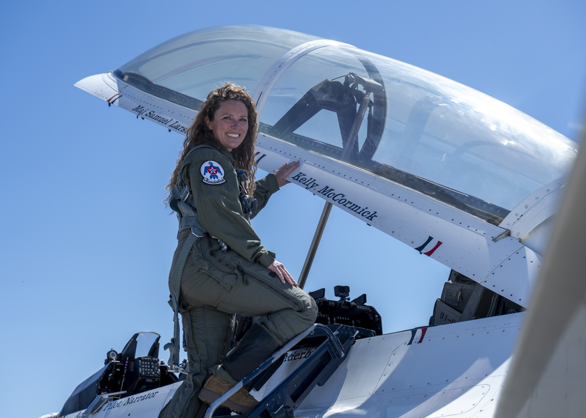 New heights: St. Luke’s nurse leader takes part in special flight with Air Force’s Thunderbirds
