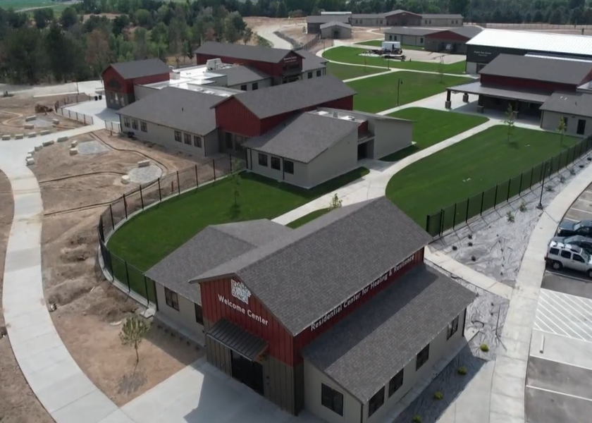  Overhead view of buildings