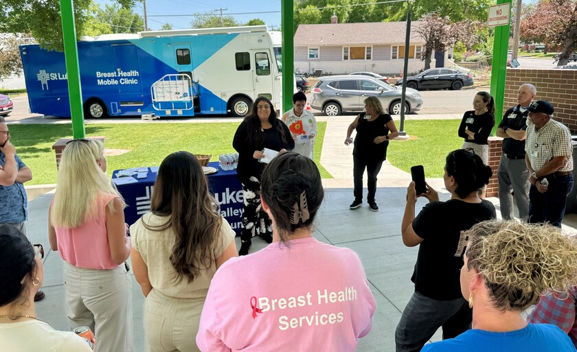 Mobile Breast Health Clinic ribbon cutting for Magic Valley