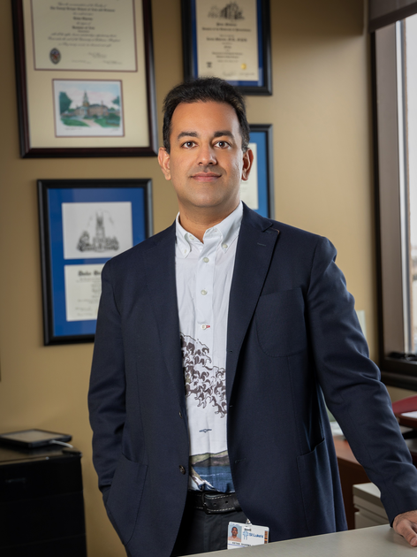 St. Luke's Surgeon Dr. Ketan Sharma in his office