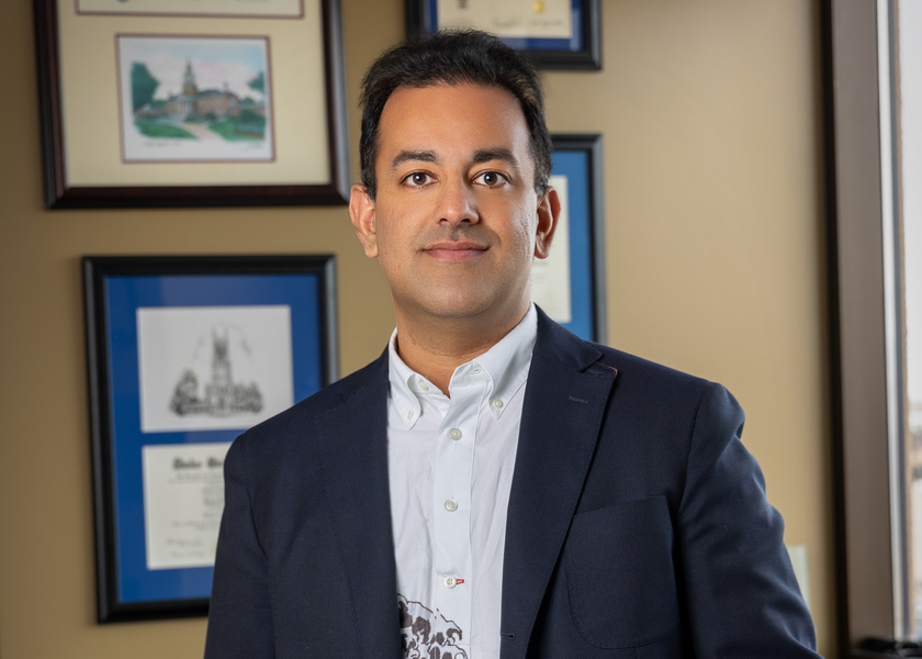 St. Luke's Surgeon Dr. Ketan Sharma in his office