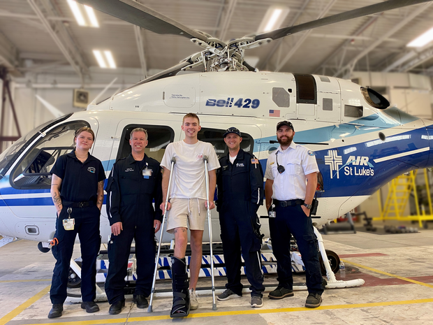 Magic Valley man meets crew that helped save his foot in accident: 'this one stands out'