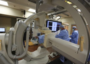 Image of a person undergoing clinical scans