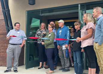 The ribbon cutting ceremony for the new behavioral health clinic