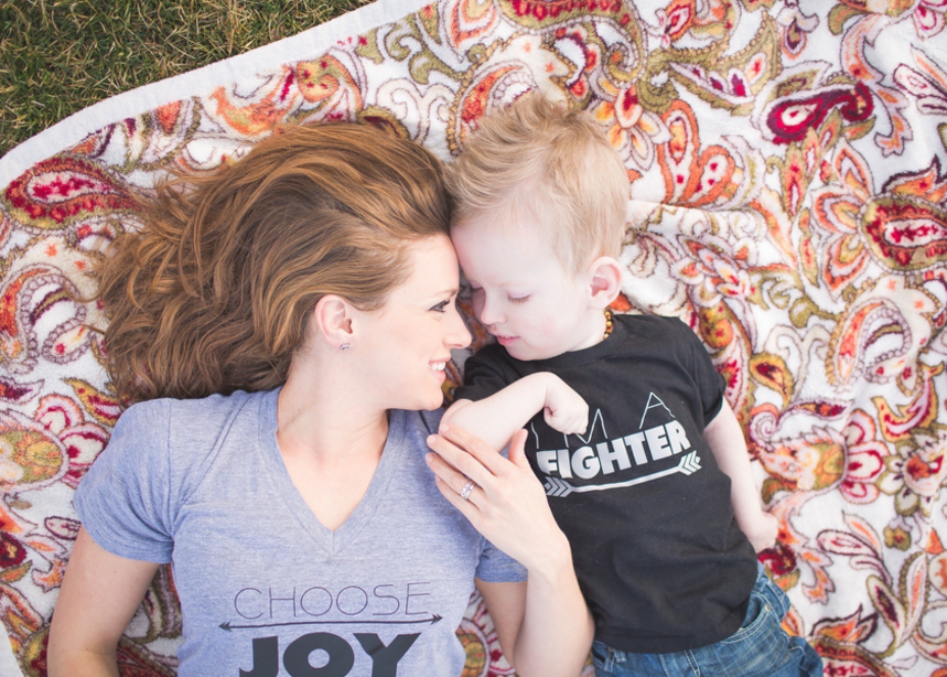 Megan and her son.