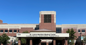 Entrance to St. Luke's Meridian Medical Center where St. Luke's Clinic – Idaho Endocrinology: Meridian is located