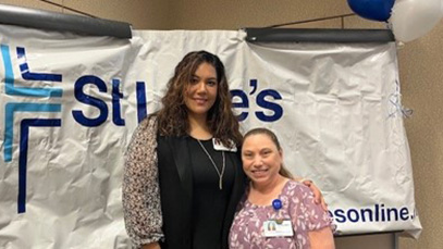 Mandy and Monica Standing together