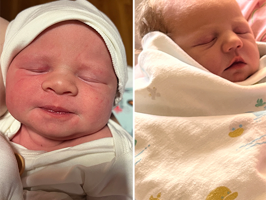 Two Treasure Valley families' babies born at same time are first in 2024 at St. Luke's
