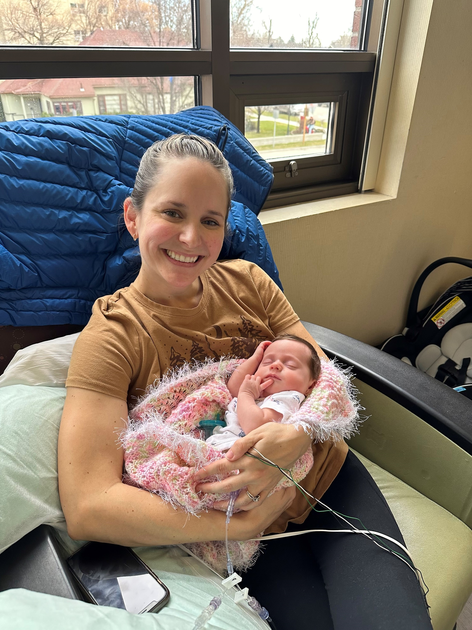  Natalie holds Ariya.