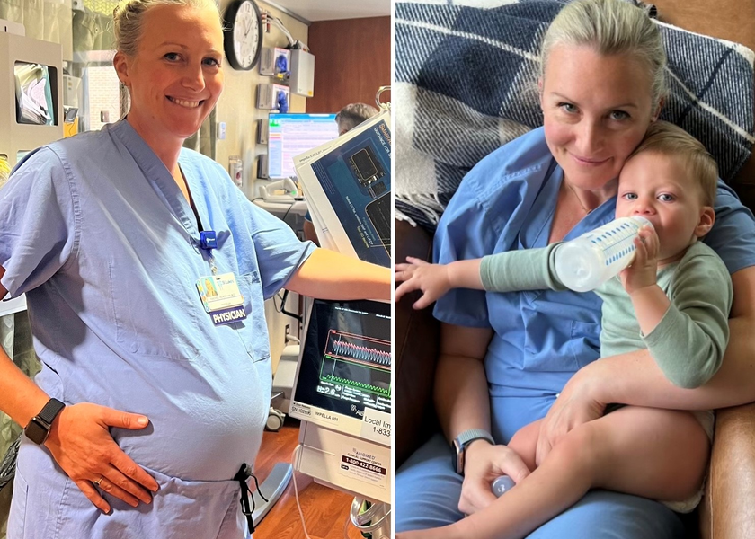  Dr. Rachel Heneghan finds the work/life balance at St. Luke's helps her raise a family.