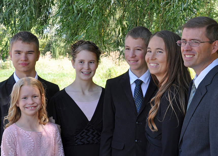 Rebekka and her family.