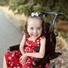 Picture of a girl in her wheelchair