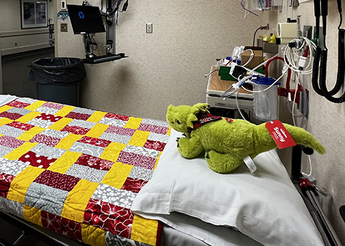 A bed in St. Luke's Children's Hospital