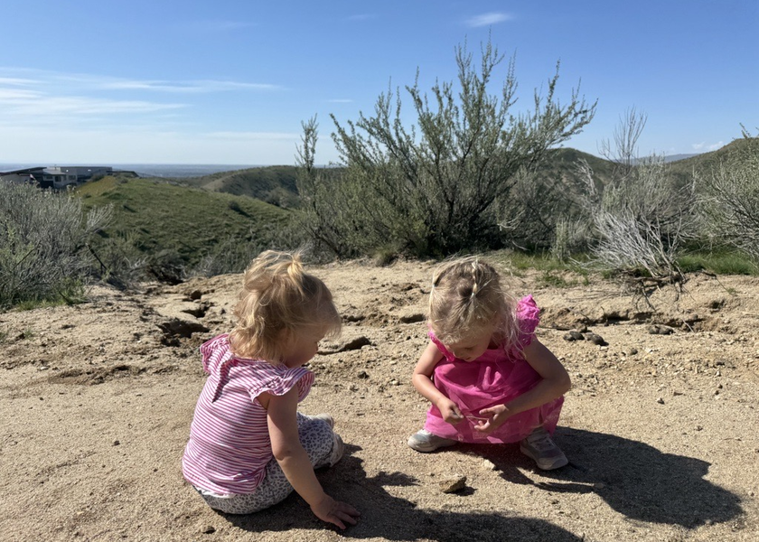 Kids playing outdoors.
