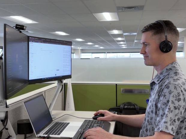 ‘I’m still here’: St. Luke’s data engineer finds new voice while fighting ALS