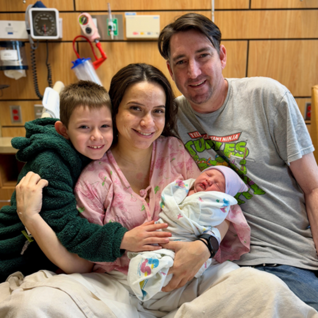  Williams family together for a family photo.