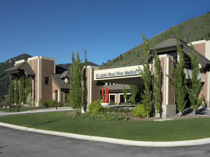 Entrance to St. Luke's Wood River Medical Center where the Patient Financial Services office is located.