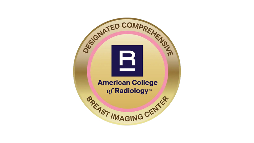 American College of Radiology Accreditation logo with pink breast icon