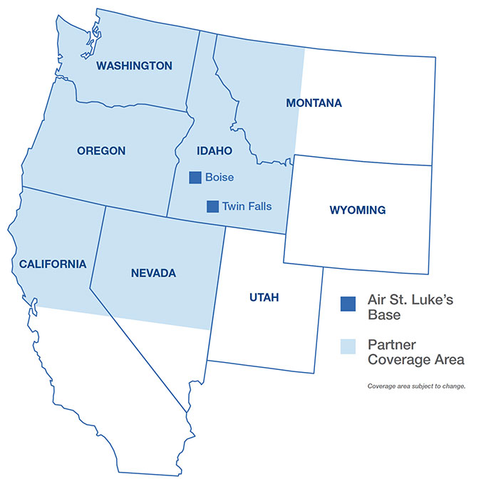 Map of western United States