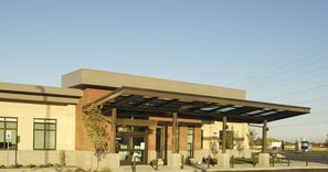 Exterior view of St. Luke's Rehabilitation: Meridian, S. Hillsdale Ave.