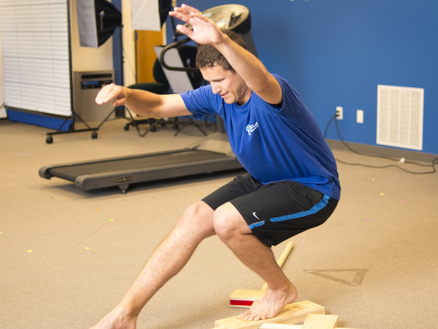 Man balancing a pose