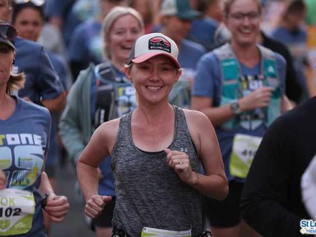 Runners starting the FitOne 10K race.