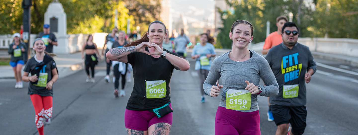 Woman running the FitOne 10K