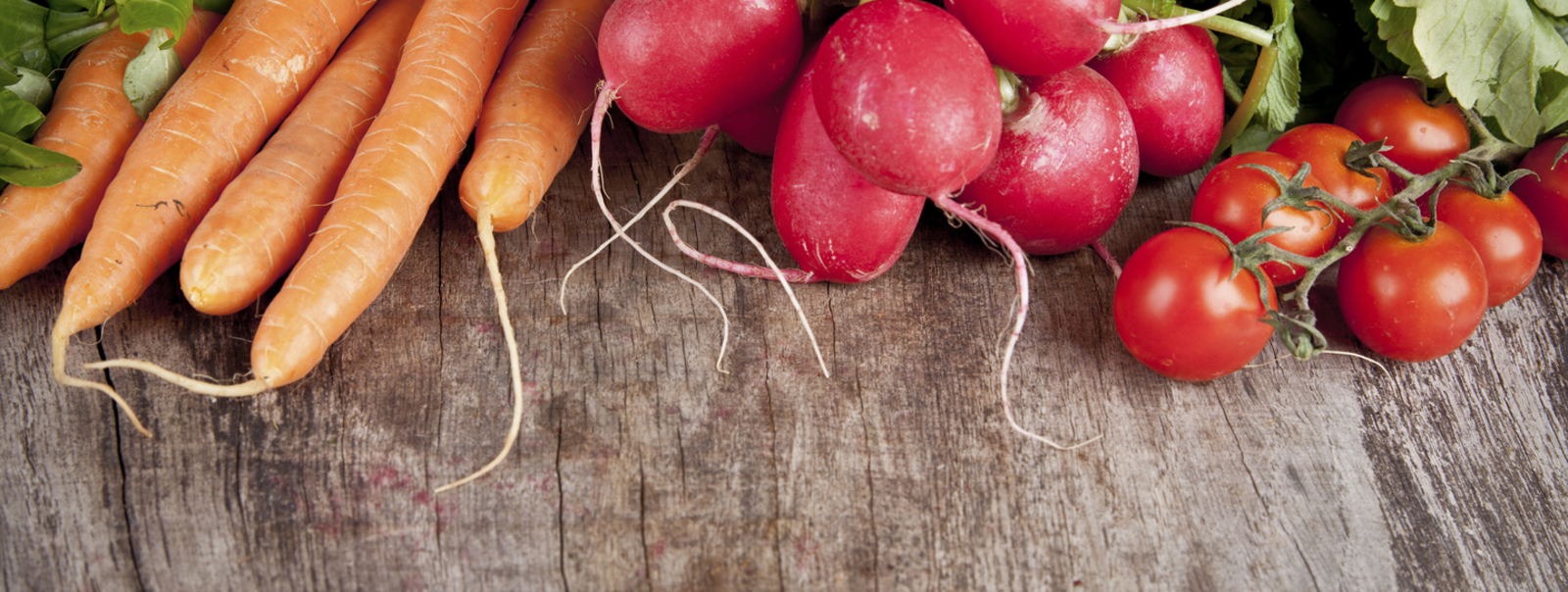 Vegetables arranged on a table.